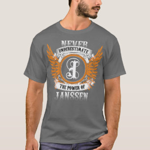 Janssen Name Shirt nie unterschätzen Power