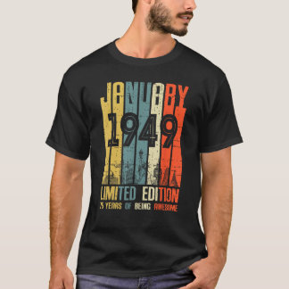 Januar 1949 74 Jahre Phantastisch T-Shirt