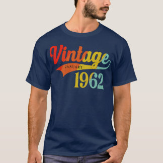 Januar 1962 Geburtstag Vintag Januar 1962 Phantast T-Shirt