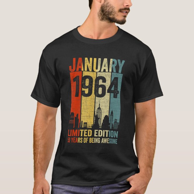 Januar 1964 59 Jahre Phantastisch T-Shirt (Vorderseite)