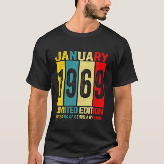 Januar 1969 Limited Edition 53 Jahre Awe T-Shirt