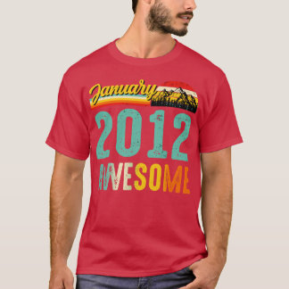 Januar 2012 Geburtstagsgeschenk Shirt Vintag 2. Ja