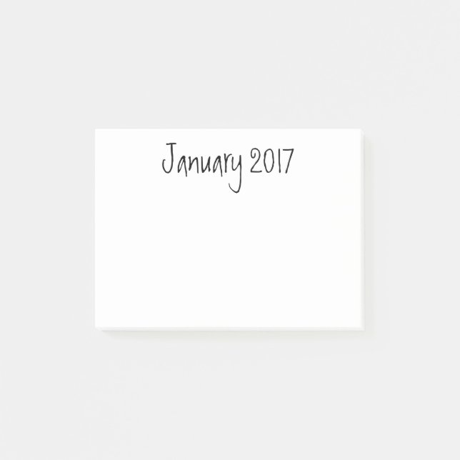 Januar 2017 guten Rutsch ins Neue Jahr, Post-it Klebezettel (Vorderseite)