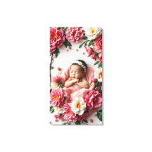Januar Birth Blume Baby Girl Portrait
