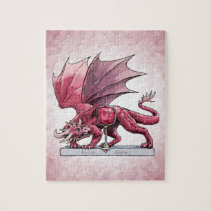 Januar Birthstone Dragon - Garnet Jigsaw Puzzle