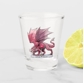 Januar Birthstone Dragon - Garnet Schnapsglas
