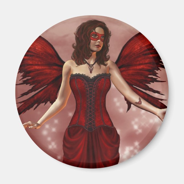 Januar Birthstone Fairy Magnet (Vorne)