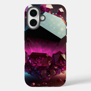 Januar Birthstone Garnet Glow Fantasy Crystal iPhone 16 Hülle