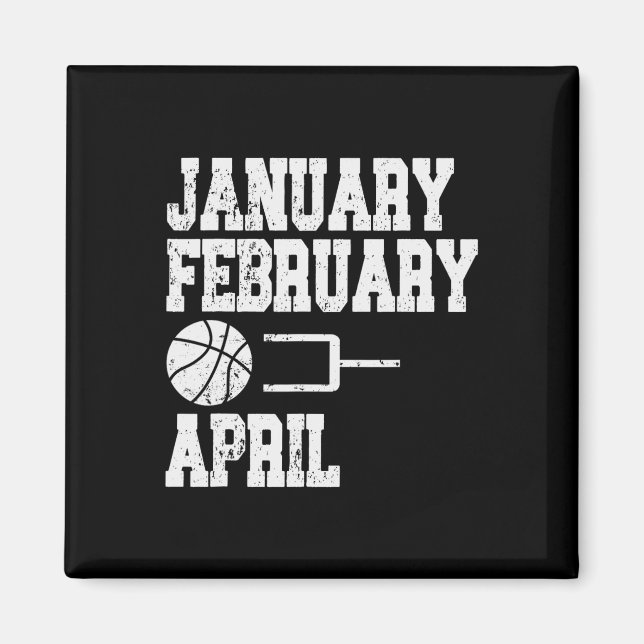 Januar Bysketbyll April - Fun Bysketbyll Magnet (Vorne)