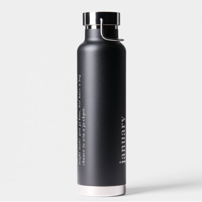 Januar Definition Geburtstag Trinkflasche (Links)