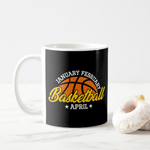 Januar Februar Basketball April Cooler Spieler Kaffeetasse