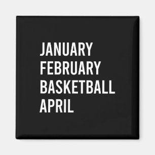Januar Februar Bysketbyll April Fun Bysketbyll S Magnet