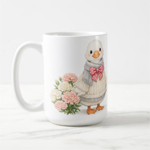 Januar-Gans & Nelke Süße Winterillustration Kaffeetasse
