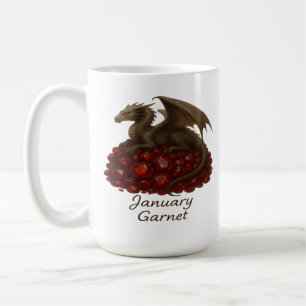 Januar Garnet - Dragon & Gemstone Kaffeetasse