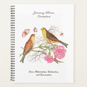 Januar Geburtsmonat Blume Geburtstagsgeschenk Planer