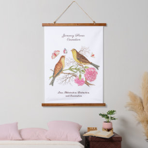 Januar Geburtsmonat Blume Geburtstagsgeschenk Wandteppich Mit Holzrahmen