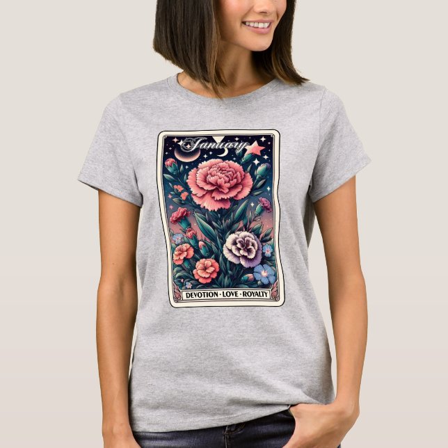 Januar Geburtsmonat Blume Narnation T - Shirt (Vorderseite)