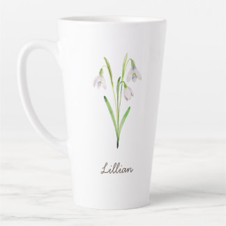 Januar Geburtsmonat Blume Schneefall Milchtasse