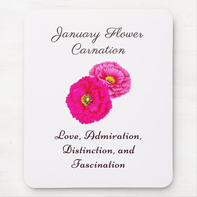 Januar Geburtsmonat Blume Wallfahrtskirche Madonna Mousepad (Vorne)