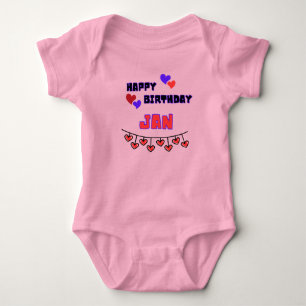 Januar Geburtstag Baby Bodysuit Strampler