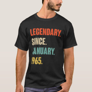 Januar Geburtstagsgeschenk - Vintage Legendary Sei T-Shirt