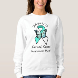 Januar ist der Monat der Gebärmutterhalskrebs Sweatshirt