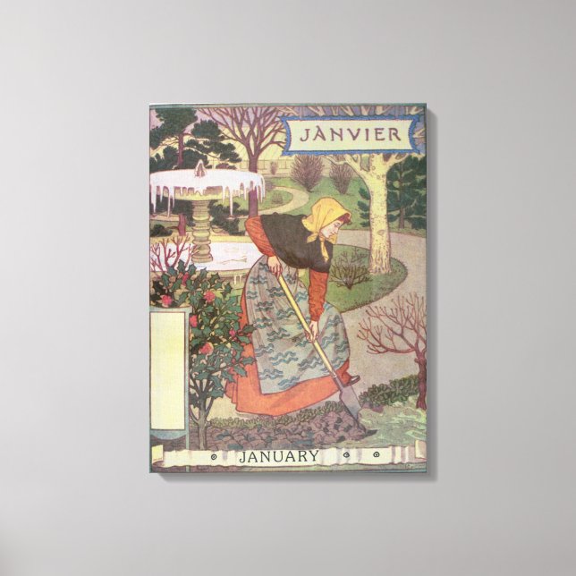 Januar Leinwanddruck (Vorderseite)