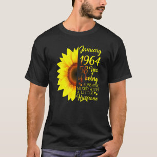 Januar Mädchen 1964 58 Jahre alt 58. Geburtstag T-Shirt