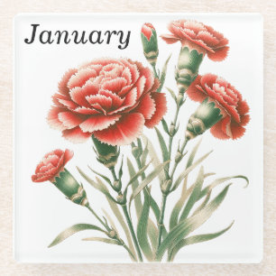 Januar Nelkenglas Untersetzer & Trivet