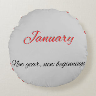 Januar Round Pillow Rundes Kissen