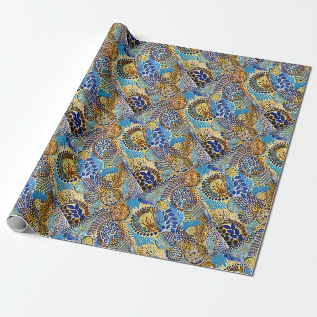 Januar unter dem Mikroskop Geschenkpapier (Ungerollt)