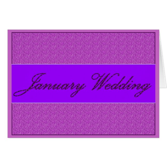 "Januar Wedding" (Vorderseite (Horizontal))
