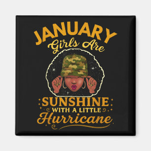 Januarmädchen sind Sonnenschein mit einem kleinen Magnet