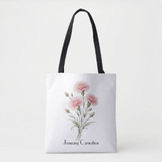 January Carnation Flowers  Tasche