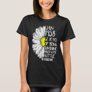 JANUARY Girl Made in 1958 62. Sunshine Hurricane T-Shirt