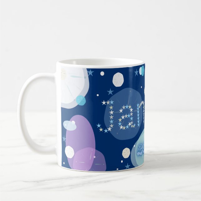 January Sand Dollars Kaffeetasse (Links)