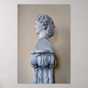 Janus-Büste, Die Eremitage, St. Petersburg, Russla Poster