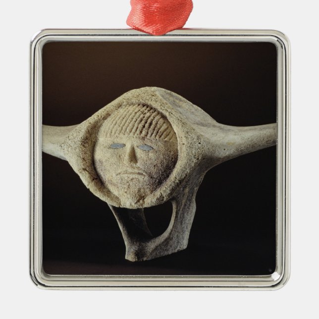 Janus-Kopf, vom Kap Dorset Ornament Aus Metall (Vorne)