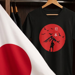 Japan 2026 Samurai Fußball Grafik T-Shirt