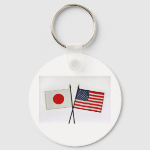 JAPAN-AMERIKANISCHE FLAGGE SCHLÜSSELANHÄNGER