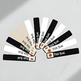 Japan Art Deco Flag | Custom Waterproof Name Label Etiketten