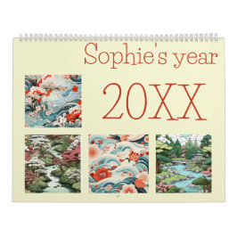 Japan Art Folk Neues Jahr Kalender