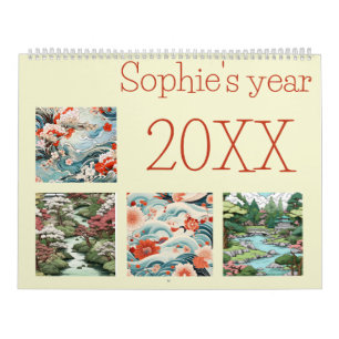 Japan Art Folk Neues Jahr Kalender