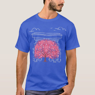 Japan Ästhetisch Rosa Blume Sakura Tree Cherry Blo T-Shirt