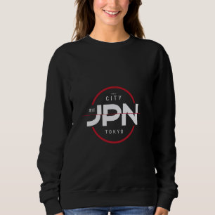 Japan Ästhetische Retro Streetwear Tokyo Silhouett Sweatshirt