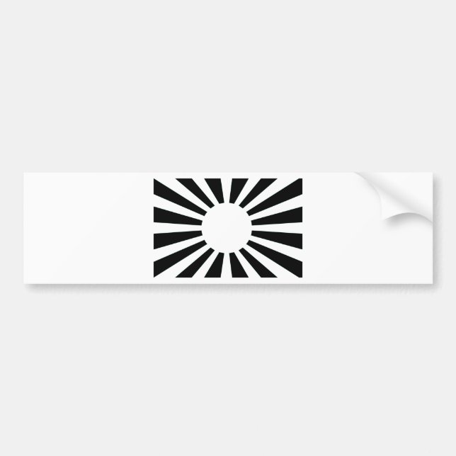 Japan-aufgehende Sonne-Flagge Autoaufkleber (Vorne)
