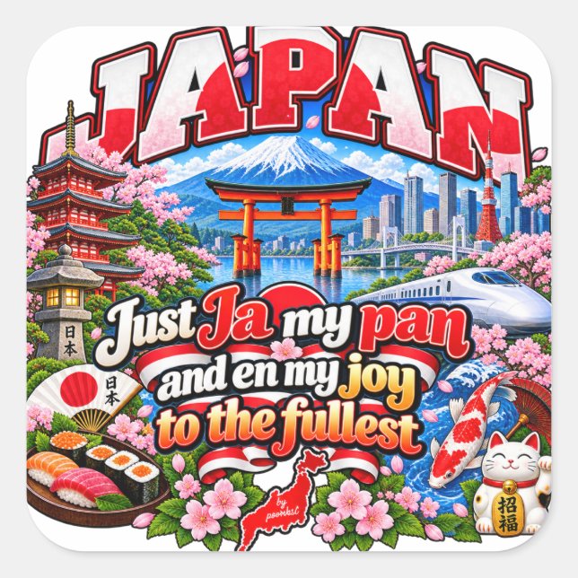 Japan Aufkleber (Vorderseite)
