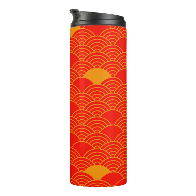 Japan-Becher mit Kunstmuster  Thermosbecher (Nach rechts gedreht)