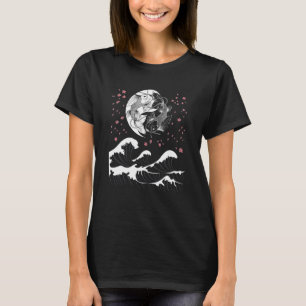 Japan Big Wave 恋 Koi Fish Yin und Yang T-Shirt