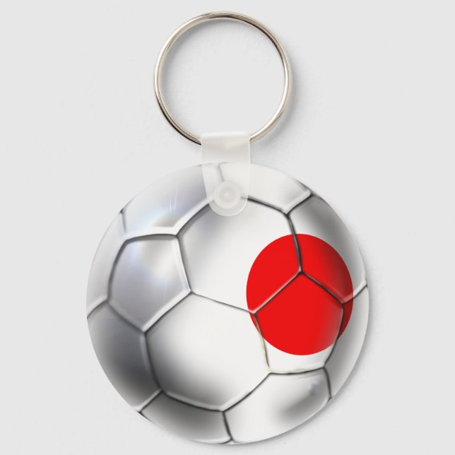 Japan Blue Samurai Fußball-Fans Schlüsselanhänger (Vorderseite)